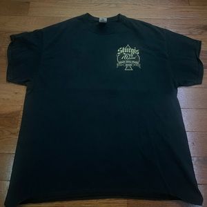Vintage green motorcycle tee
